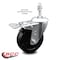 Service Caster 4 Inch Soft Rubber Wheel Swivel 10mm Stem Caster with Total Lock Brake SCC SCC-TSTTL20S414-SRS-M1015 - alternate 2